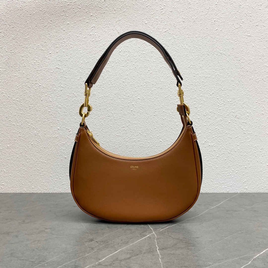 Celine Medium Ava Strap Bag In Smooth Calfskin Shoulder Bag Tan 196923